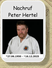 Nachruf Peter Hertel